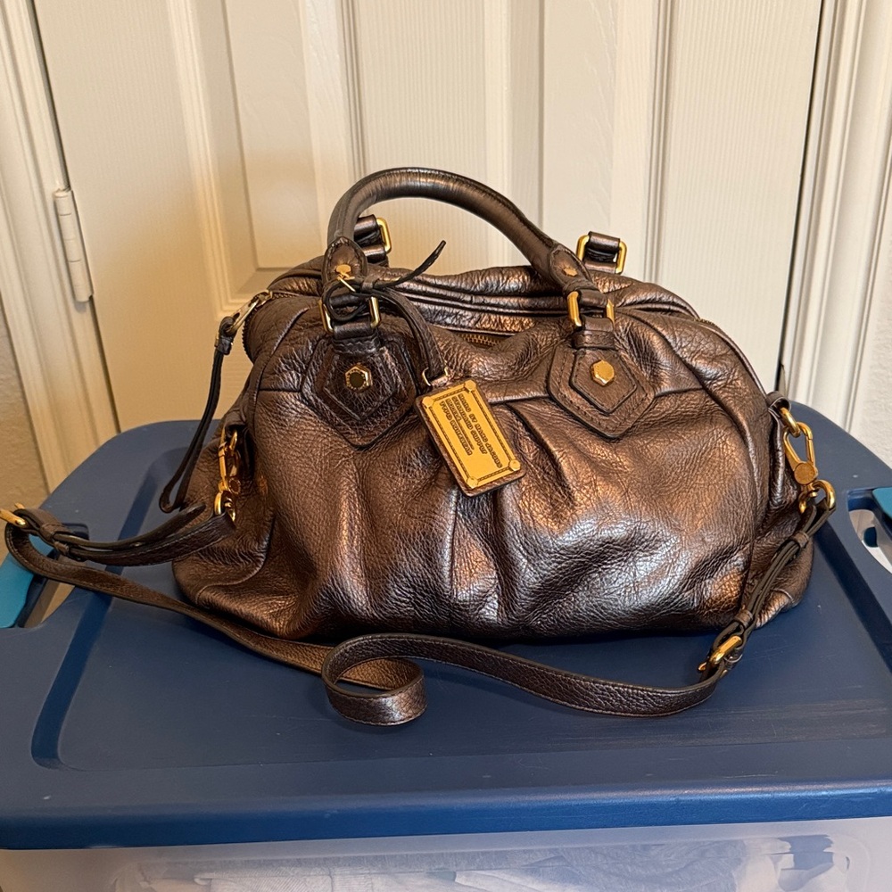 Marc by Marc Jacobs Standard Supply Workwear Leather Satchel Crossbody - Picture 3 of 10